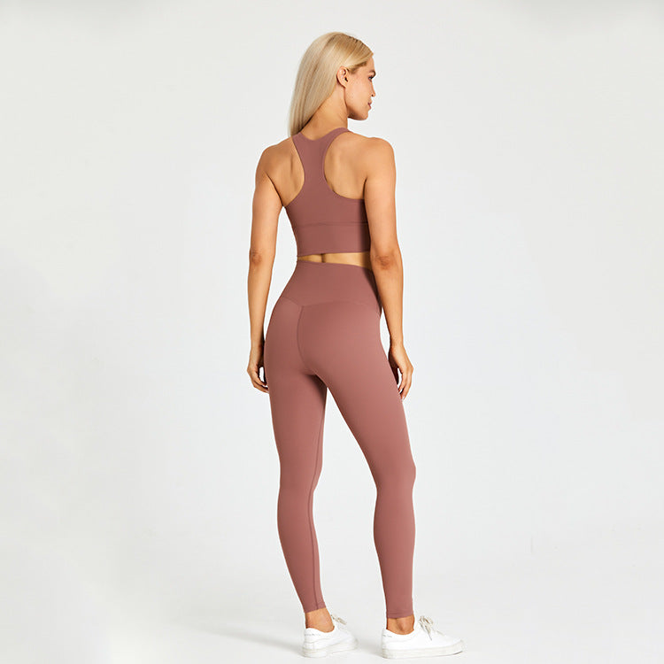 
                  
                    Sports Outerwear Running Fitness Skin-friendly Nude Feel Brushed Yoga Suit For Women
                  
                