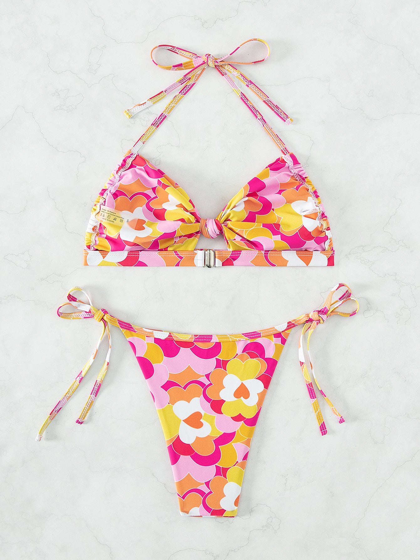 
                  
                    Sexy Bikini Swimsuit Split Halterneck Printed Swimsuit Swimwear
                  
                