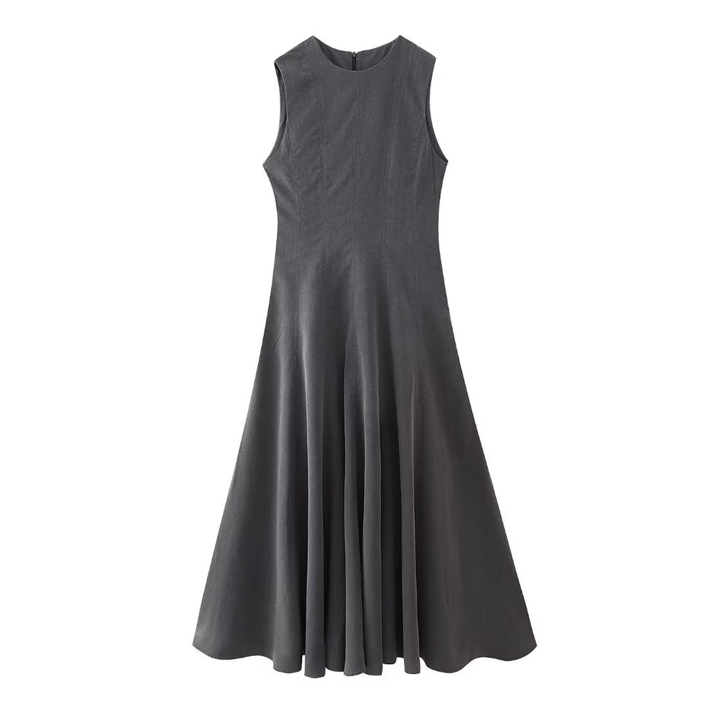 
                  
                    Women Clothing French round Neck Sleeveless Dress
                  
                