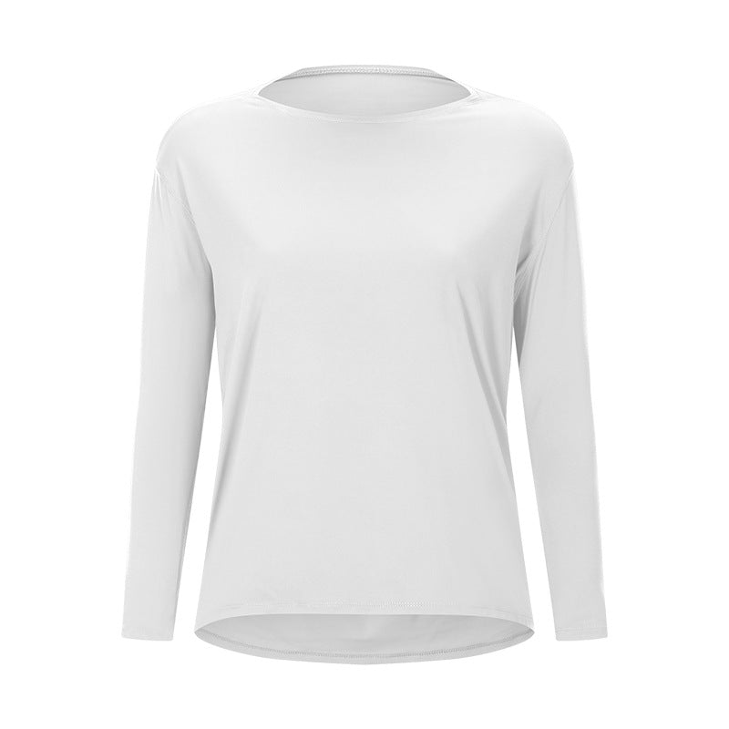 
                  
                    Arrival Double Sided Nude Feel Loose Long Sleeved Women Slim Fit Breathable Simple Women Training Fitness Yoga Wear
                  
                