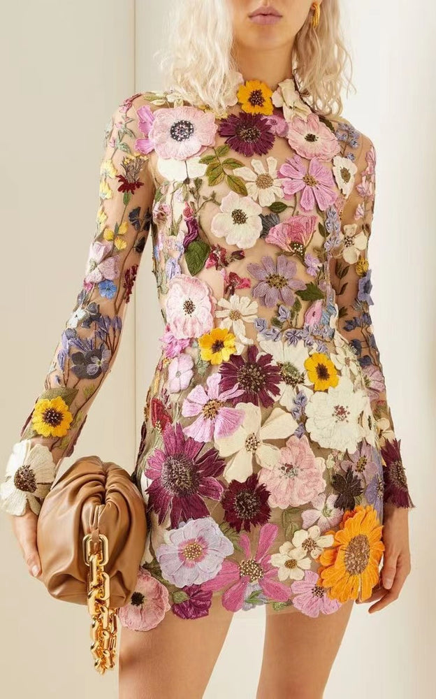 
                  
                    Three-dimensional Flower Sheath Sexy Dress Europe And America Cross Border Spring And Summer New
                  
                