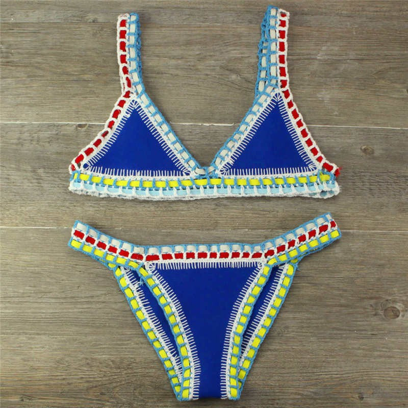 
                  
                    Hand Crocheted Bikini Knitted Stitching Swimsuit Set
                  
                