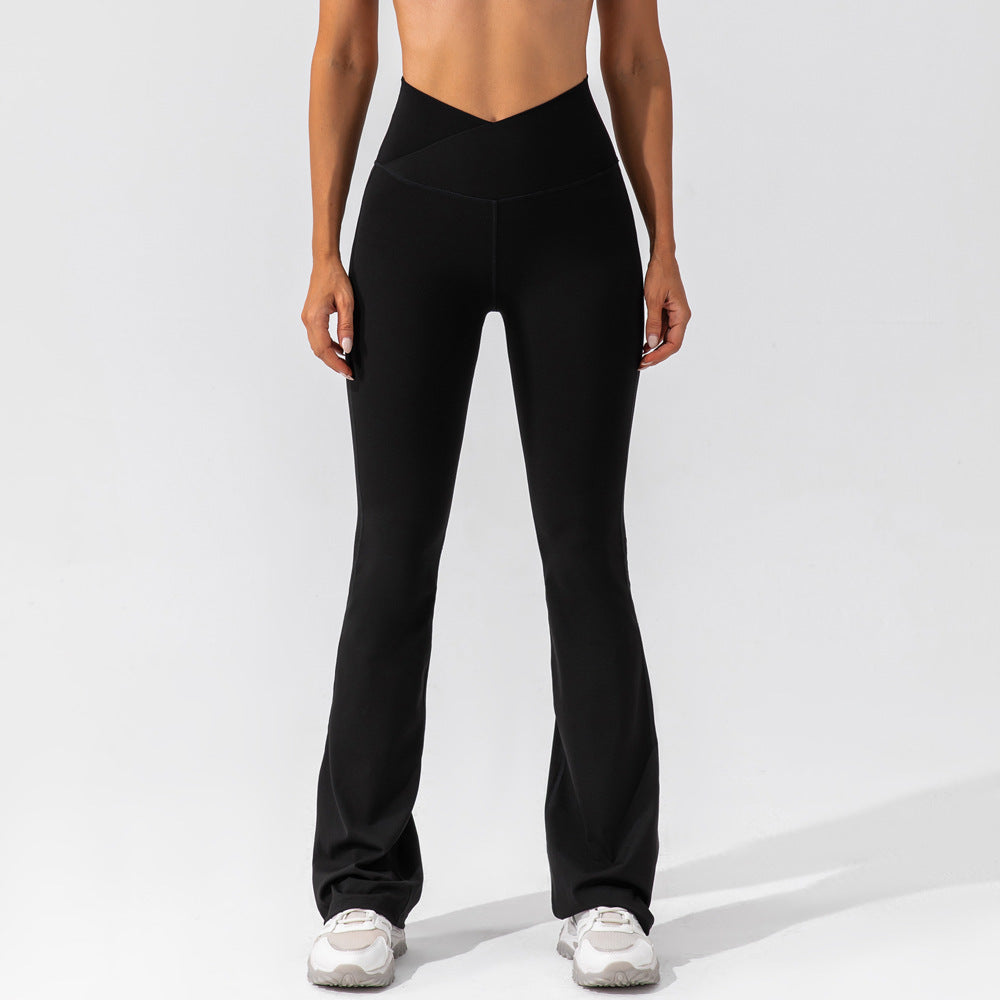 
                  
                    Tight Dance Wide-Leg Pants Hip Lifting High Waist Casual Flared Pants Fitness Sports Yoga Trousers
                  
                