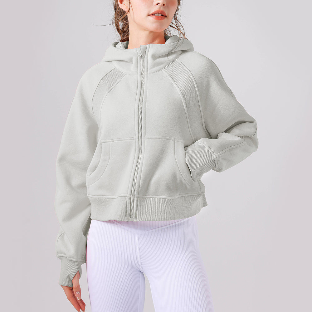 
                  
                    Autumn Winter Yoga Wear Hooded Sweater Thick Loose Casual Full Zipper Sports Jacket Women Workout Clothes
                  
                