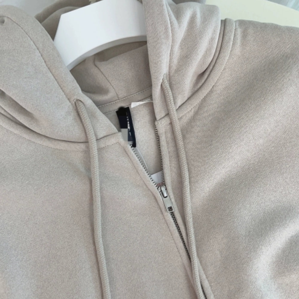 
                  
                    Swedish New Color Casual Soft Zipper Hooded Sweatshirt Sweatshirt
                  
                