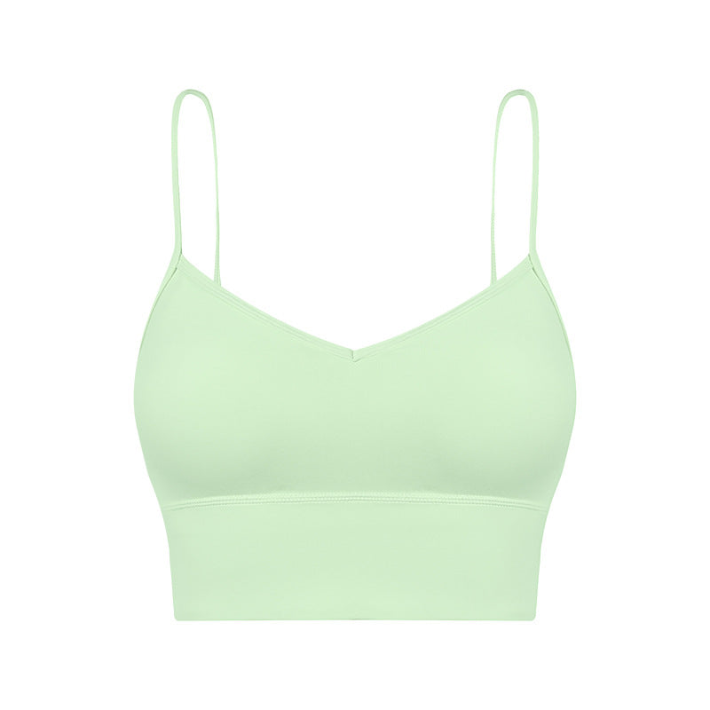 
                  
                    Creora Xiaoxing Sexy Sling U Shaped Beauty Back Exercise Underwear Skin Friendly Nude Feel Moisture Wicking V neck Sports Bra
                  
                