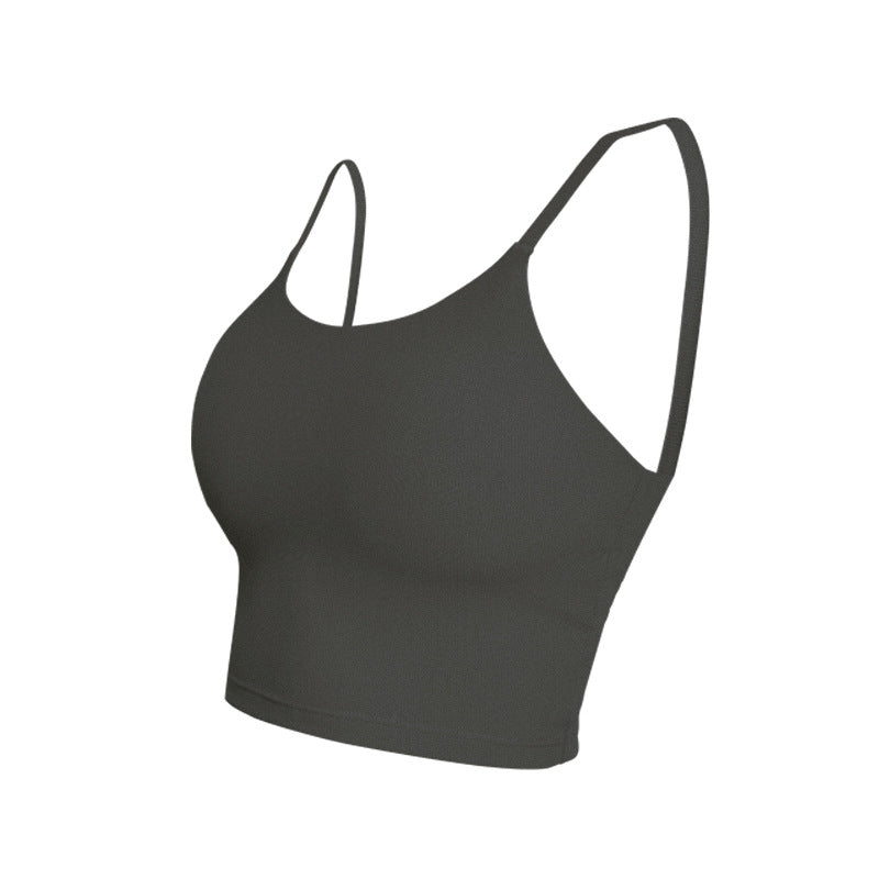 
                  
                    Spring Summer Yoga Wear Top Fitness Running Exercise Underwear Women Ribbed Camisole Yoga Vest
                  
                