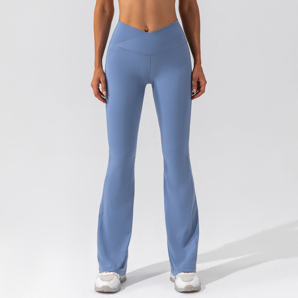 
                  
                    Tight Dance Wide-Leg Pants Hip Lifting High Waist Casual Flared Pants Fitness Sports Yoga Trousers
                  
                