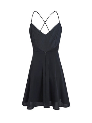 
                  
                    Scheming Hepburn Style Backless Seaside Vacation Black Dress
                  
                