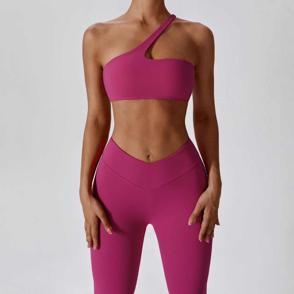 
                  
                    Oblique Shoulder Quick Drying Skinny Yoga Clothes Suit Running Casual Nude Feel Exercise Workout Outfit Women
                  
                