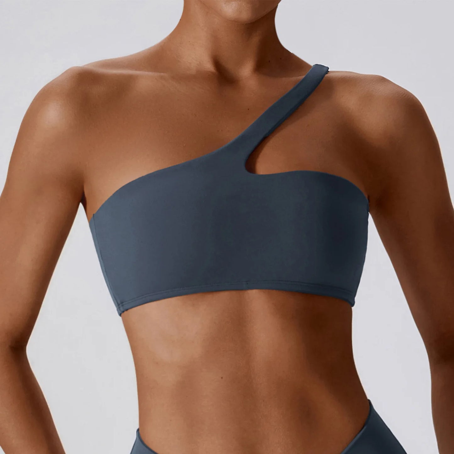 
                  
                    Women One Shoulder Sports Bra Top Push Up Fitness Yoga Bra Underwear Sport Tops For Women Breathable Running Vest Gym Wear
                  
                