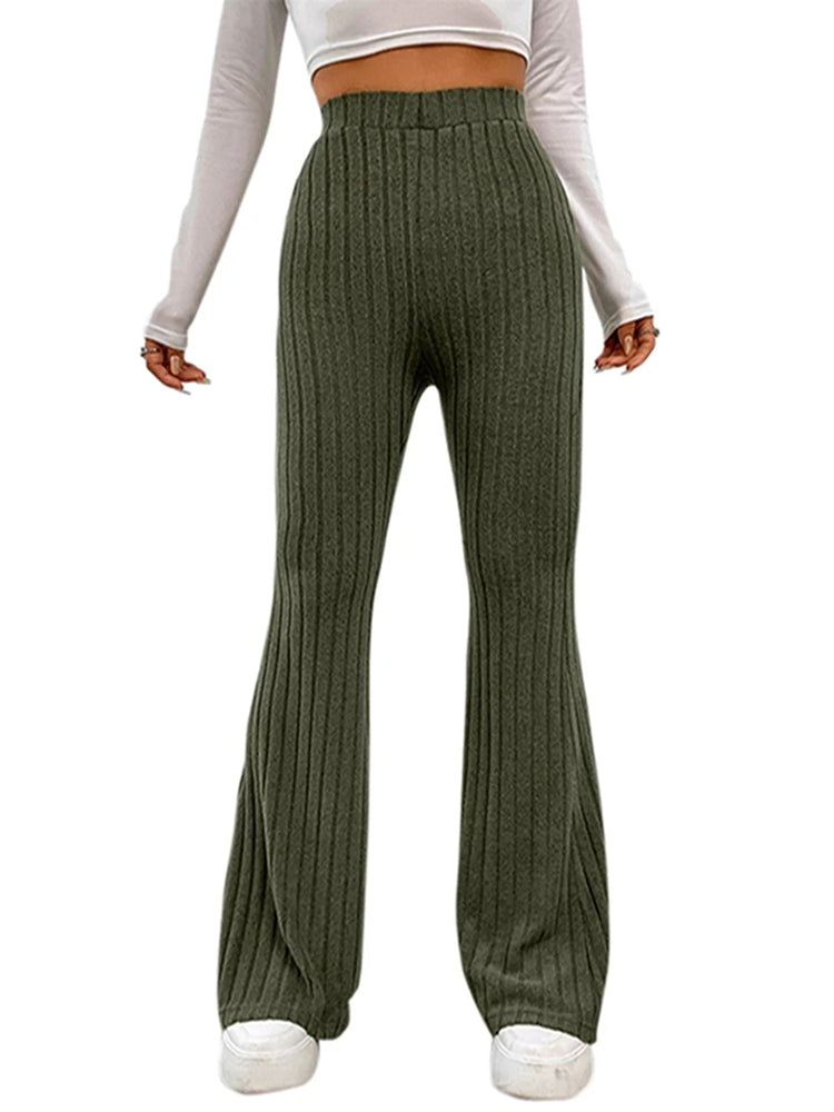 
                  
                    Womens Pants Elastic Waist Dressy Casual Petite Tummy Control Bell Bottom Flared Pants Bootcut Trousers Streetwear
                  
                