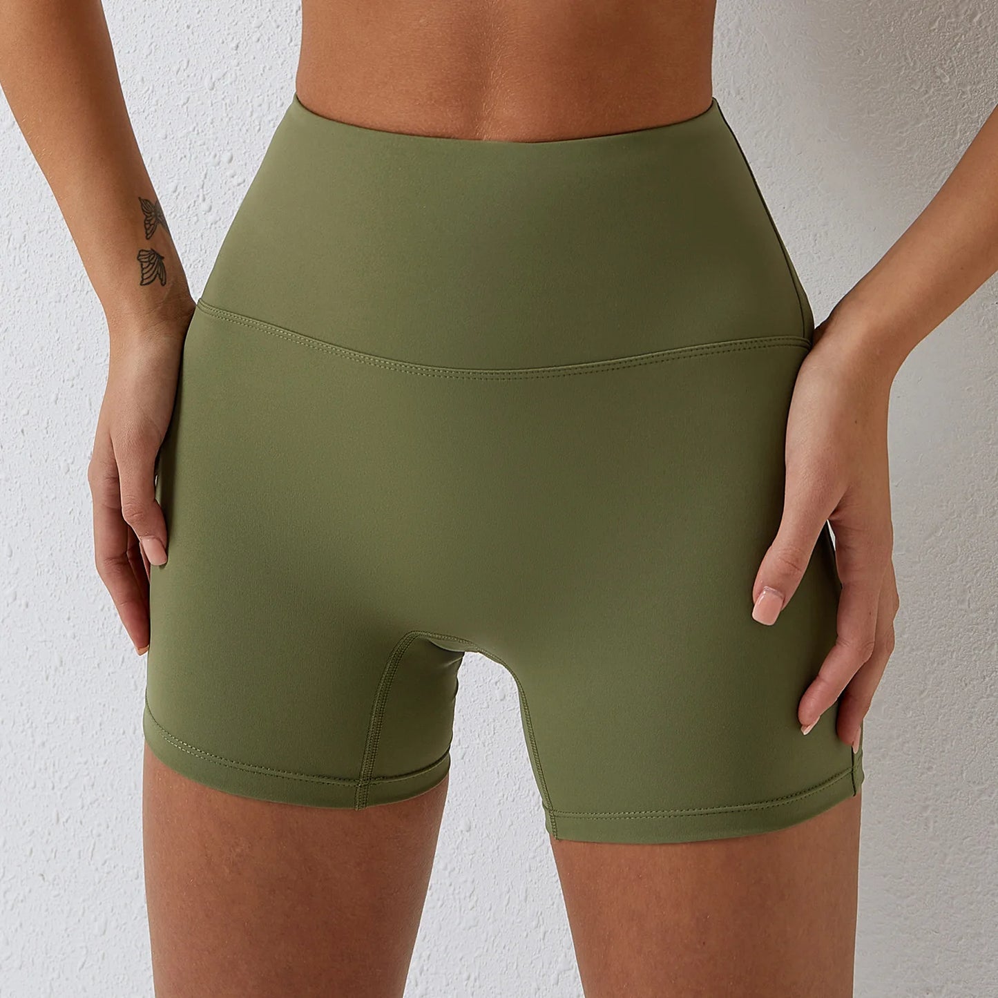 
                  
                    Women's Nude Feel Yoga Shorts Quick Dry High Waist Buttock Lifting Sports Shorts Running Exercise Gym Tight Sports Shorts Women
                  
                