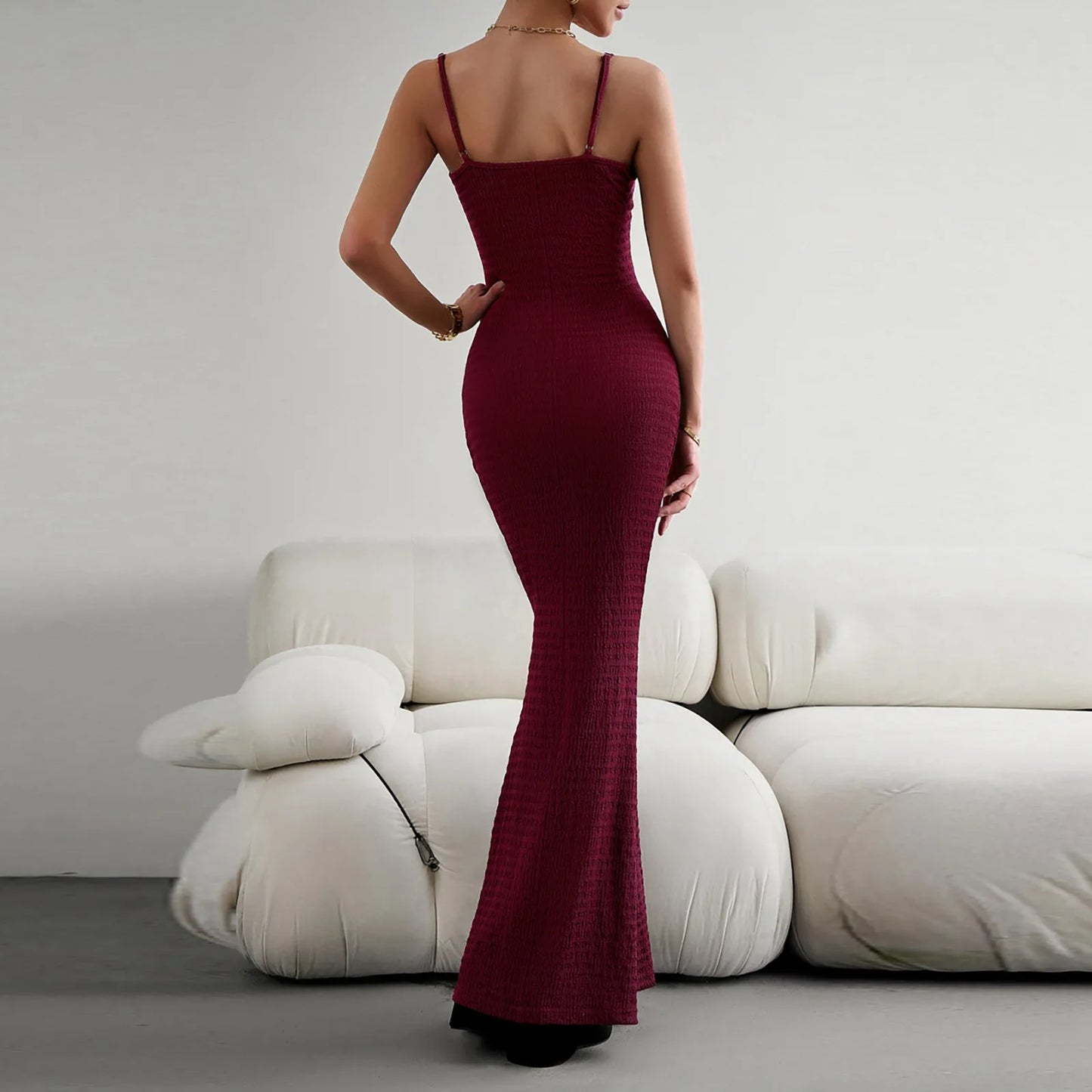 
                  
                    Solid Color Sleeveless Backless Dress For Women 2023 Y2K Summer Bodycon Elegant Sexy Outfits Ladies Party Club Slim Sundress
                  
                