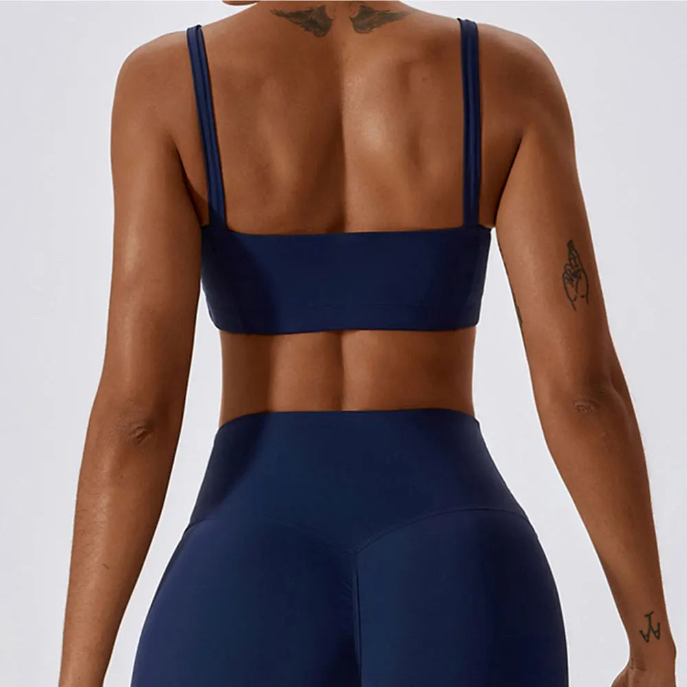 
                  
                    Breathable Sports Bra Shockproof Crop Anti-sweat Fitness Top Women Yoga Push up Sport Gym High Impact Workout Top Soft Underwear
                  
                