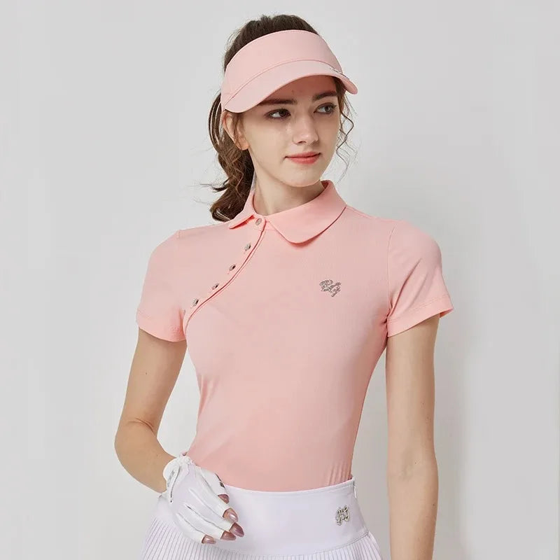 
                  
                    BG Golf Apparel Women's Short Sleeve T-Shirt Quick Dry Slim Fit Athletic Top High Waist Pleats Skirt Ladies Golf Tennis Clothes
                  
                