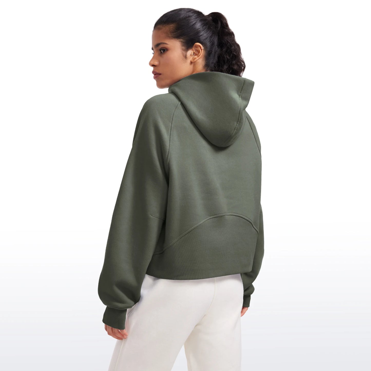 
                  
                    CRZ YOGA Womens Fleece Lined Half Zip Hoodies Pullover Oversized Long Sleeve Casual Workout Sweatshirts with Thumb Holes
                  
                