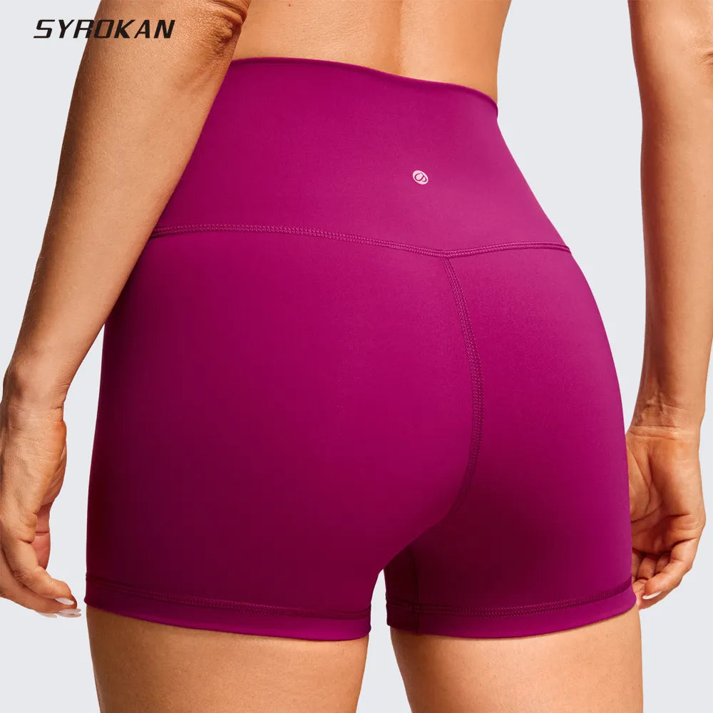 
                  
                    SYROKAN  Women Short Leggings Naked Feeling Biker Shorts High Waisted Yoga Workout Gym Running Volleyball Shorts Summer 3Inches
                  
                