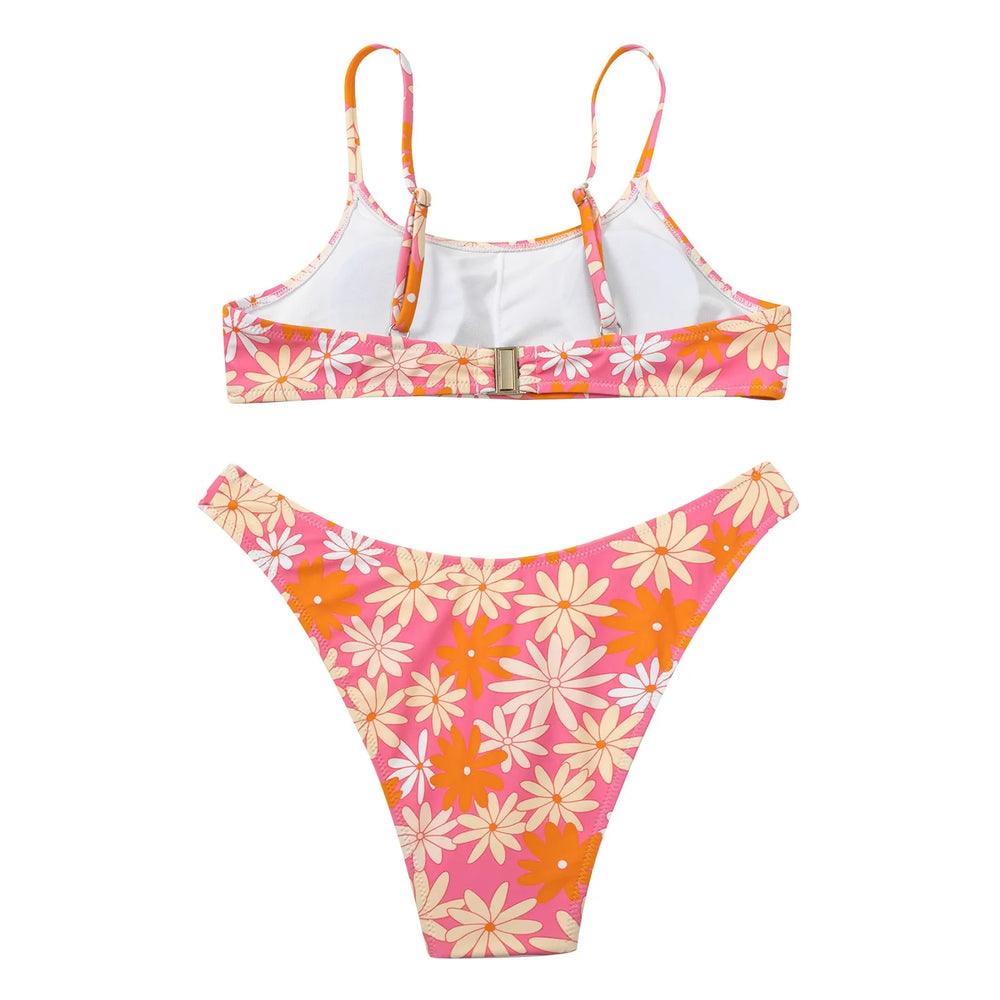 
                  
                    Micro Bikinis Set Women Floral Print Push Up Bra Bikini Set Two Piece Swimsuits Swimwear Low Waist Thong Swimming Beachwear Ropa
                  
                