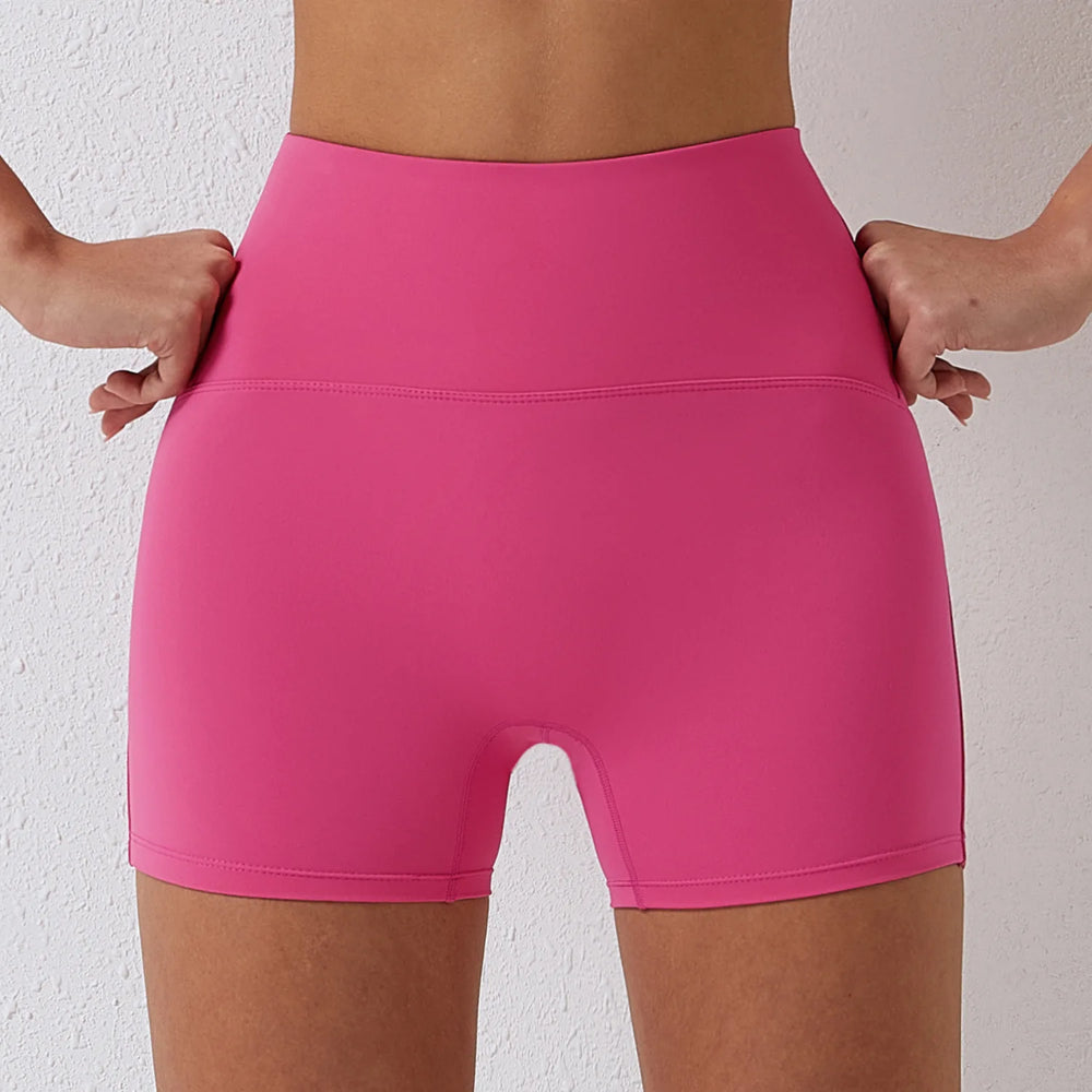 
                  
                    Women's Nude Feel Yoga Shorts Quick Dry High Waist Buttock Lifting Sports Shorts Running Exercise Gym Tight Sports Shorts Women
                  
                