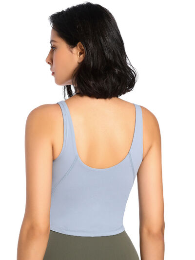 
                  
                    Scoop Neck Wide Strap Active Tank
                  
                