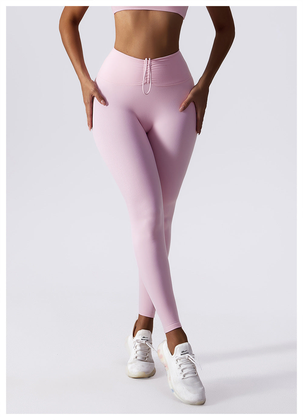 
                  
                    Drawstring Belly Contracting Nude High Waist Yoga Pants Quick Drying Hip Lifting Fitness Pants Tight Running Sports Pants Women
                  
                