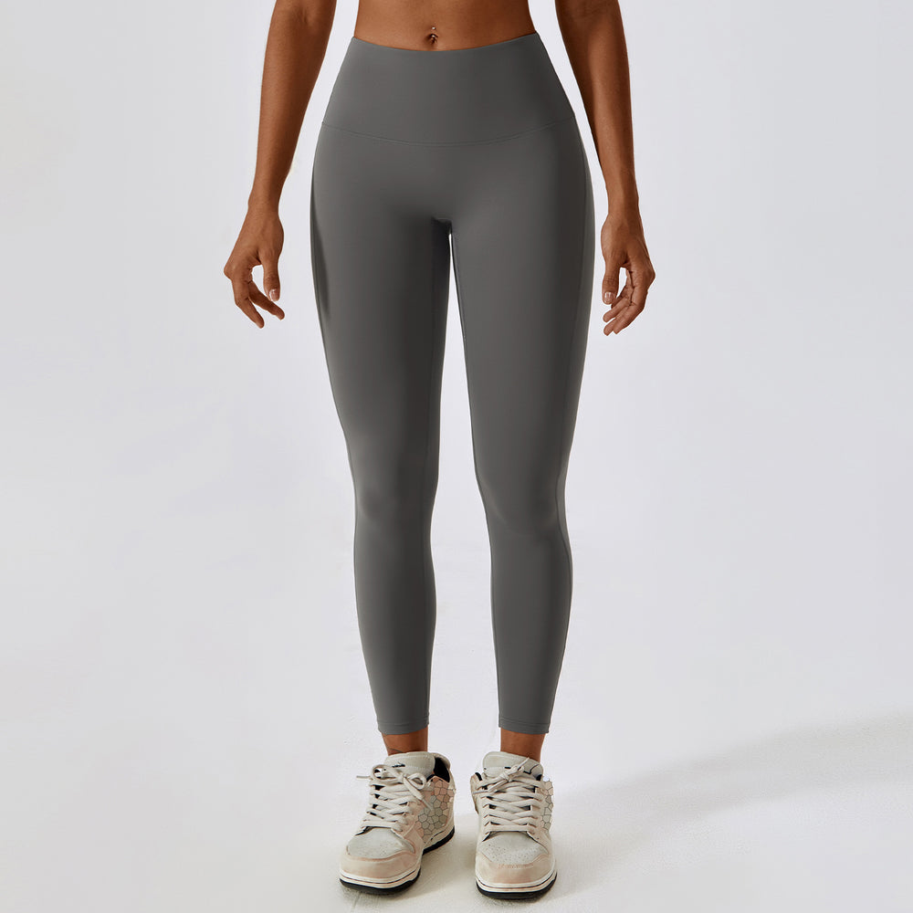 Nude Feel Hip Raise Yoga Pants Women Abdominal Shaping High Waist Fitness Pants Outdoor Running Sports Leggings