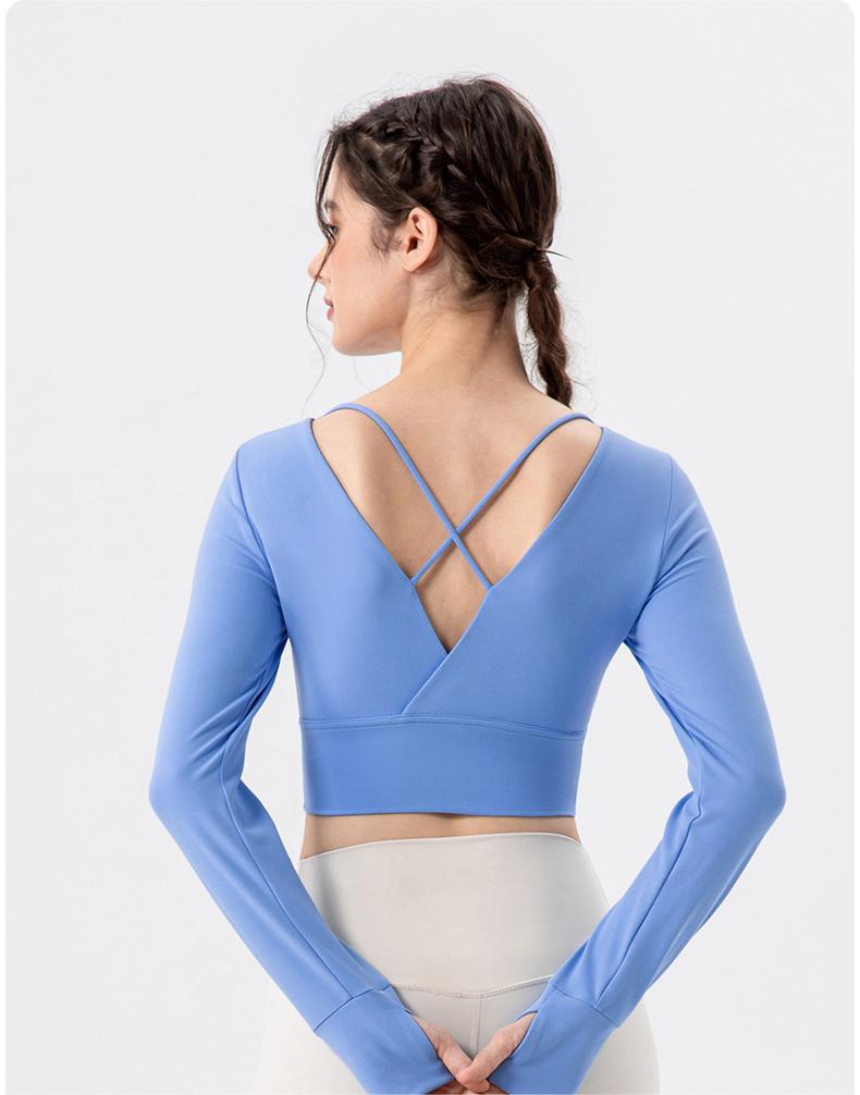 
                  
                    Breathing Series Fall Winter Yoga Wear Women Chest Pad Workout Running Top Sun Protection Nude Feel Breathable Sports Long Sleeve
                  
                