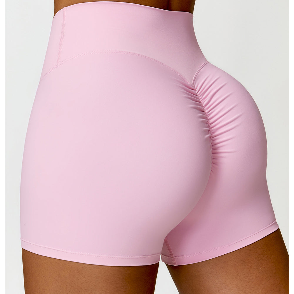 
                  
                    Brushed High Waist Yoga Shorts Belly Contracting Peach Hip Raise Running Fitness Pants Slim Fit Sports Shorts
                  
                