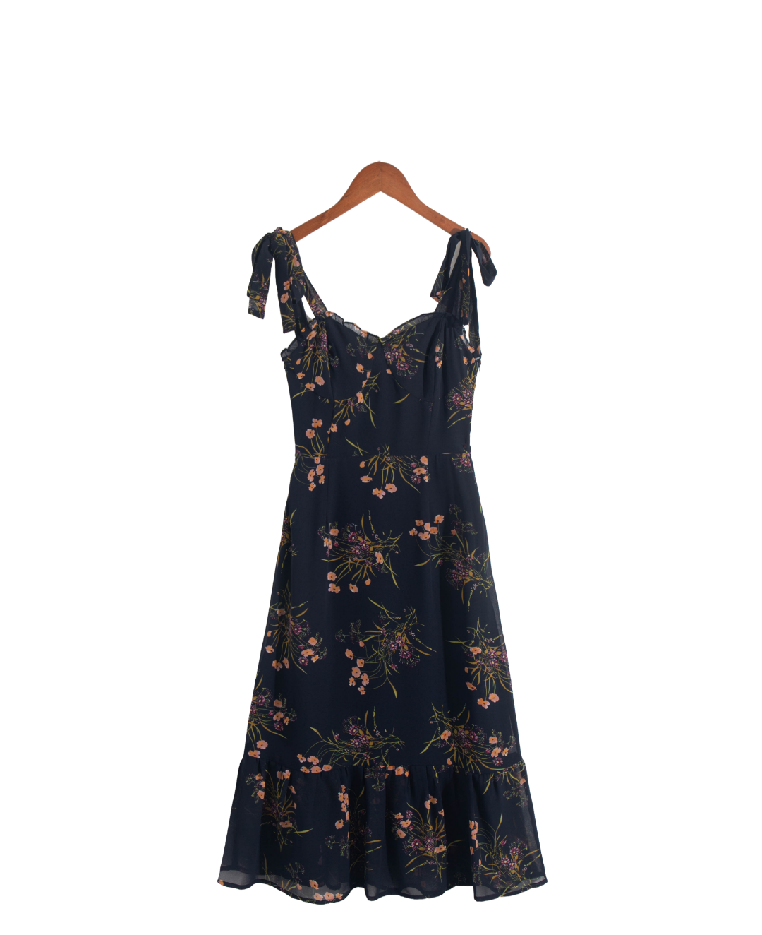 
                  
                    Black Camisole Floral Dress Temperamental Fairy Sweet French Midi Dress
                  
                