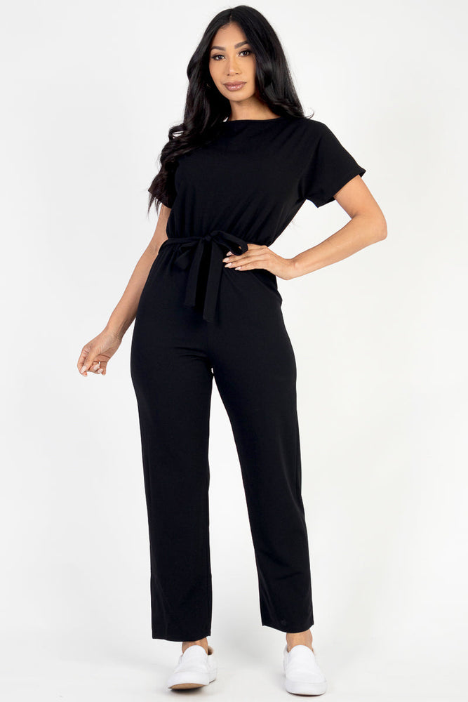 
                  
                    Tie Waist Relaxed Jumpsuit (CAPELLA)
                  
                