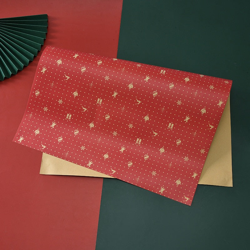 
                  
                    2Pcs/Set 50*70cm Christmas Gift Wrapping Paper Thickened Christmas Kraft Paper Flower Wrapping Paper Gift Box Wrapping Paper
                  
                