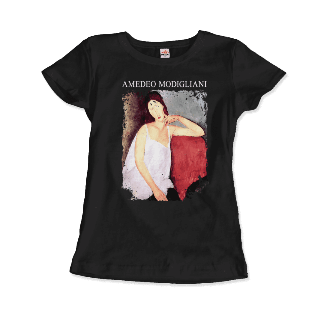 
                  
                    Modigliani - Portrait of Jeanne Hébuterne, 1919 Artwork T-Shirt
                  
                