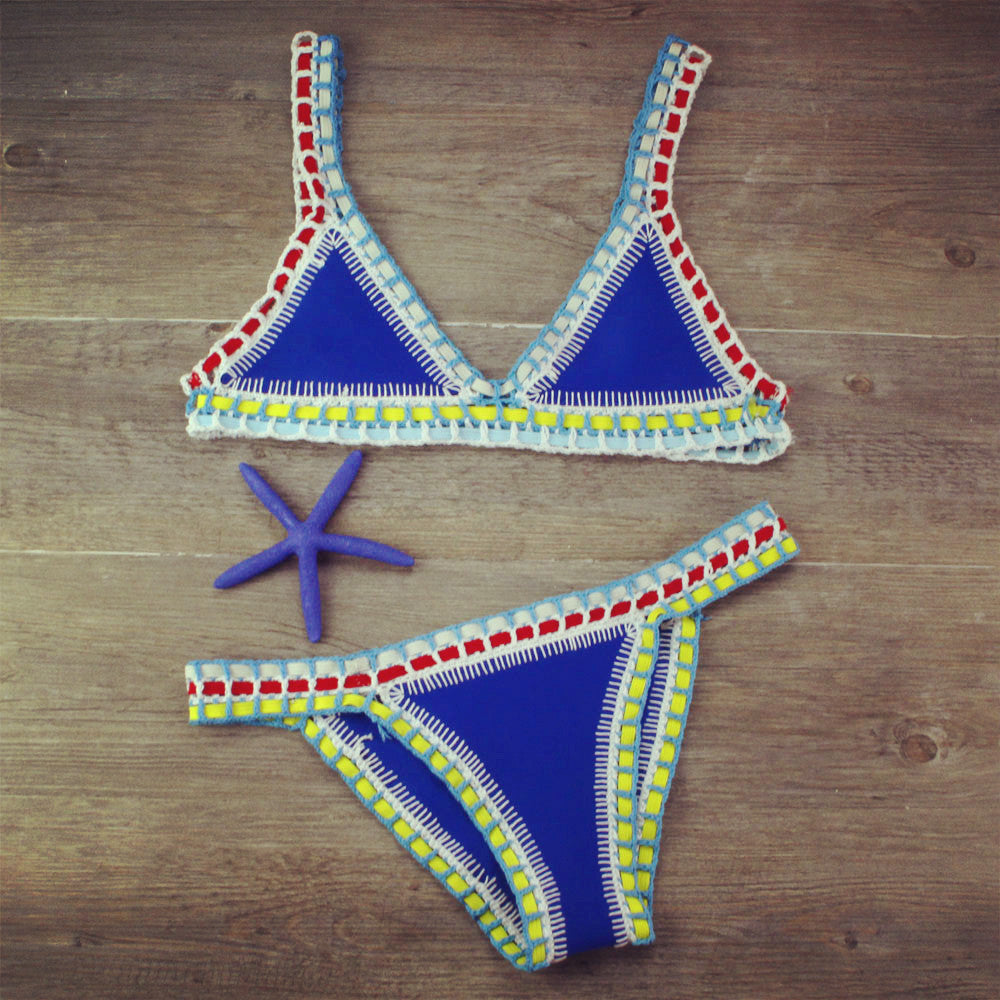 
                  
                    Hand Crocheted Bikini Knitted Stitching Swimsuit Set
                  
                