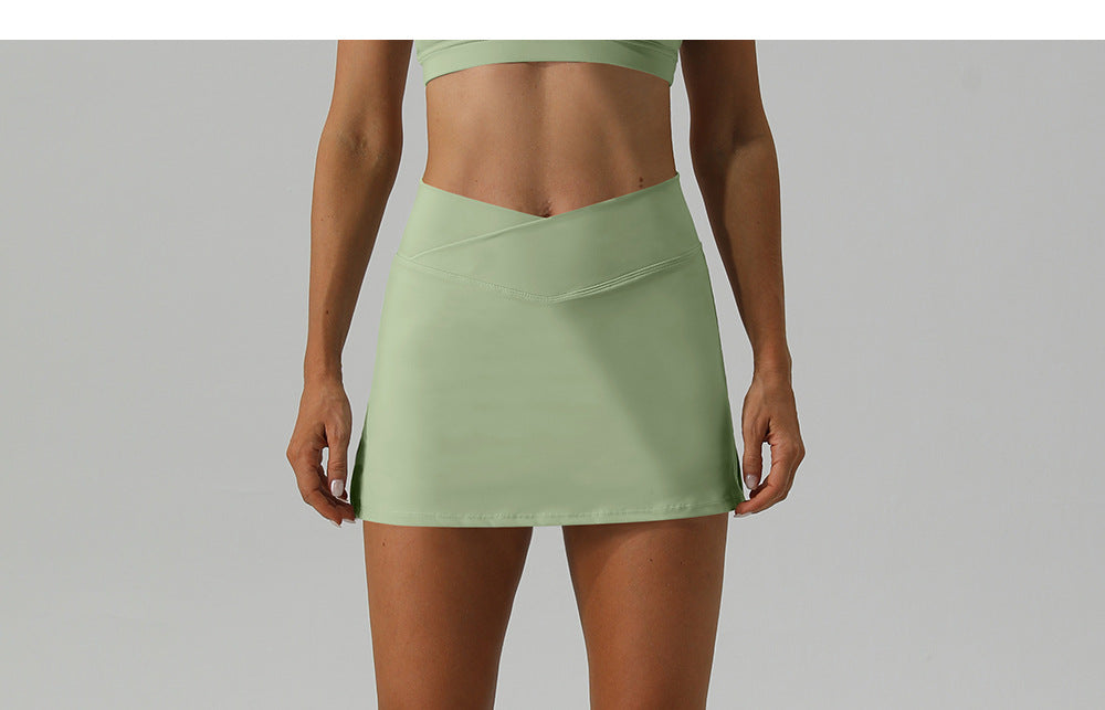 
                  
                    Spring Summer Slim Fit Yoga Skirts Breathable Mini Skirt Running Fitness Tennis Skirt Exposure Exercise Skirt
                  
                