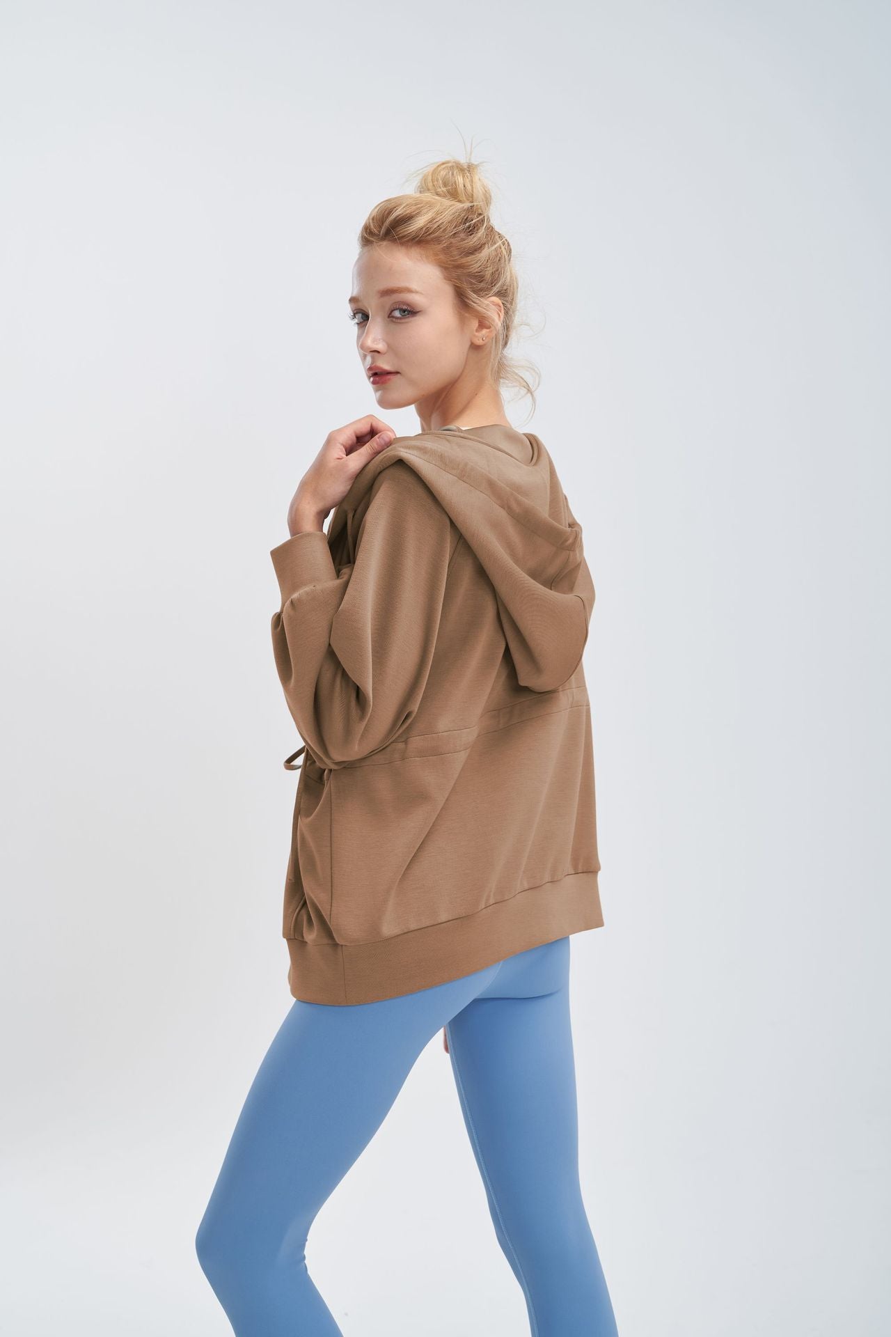 
                  
                    Hoodie Coat Women Yoga Clothes Blouse Long Sleeve Casual Laid Back Zipper Top
                  
                