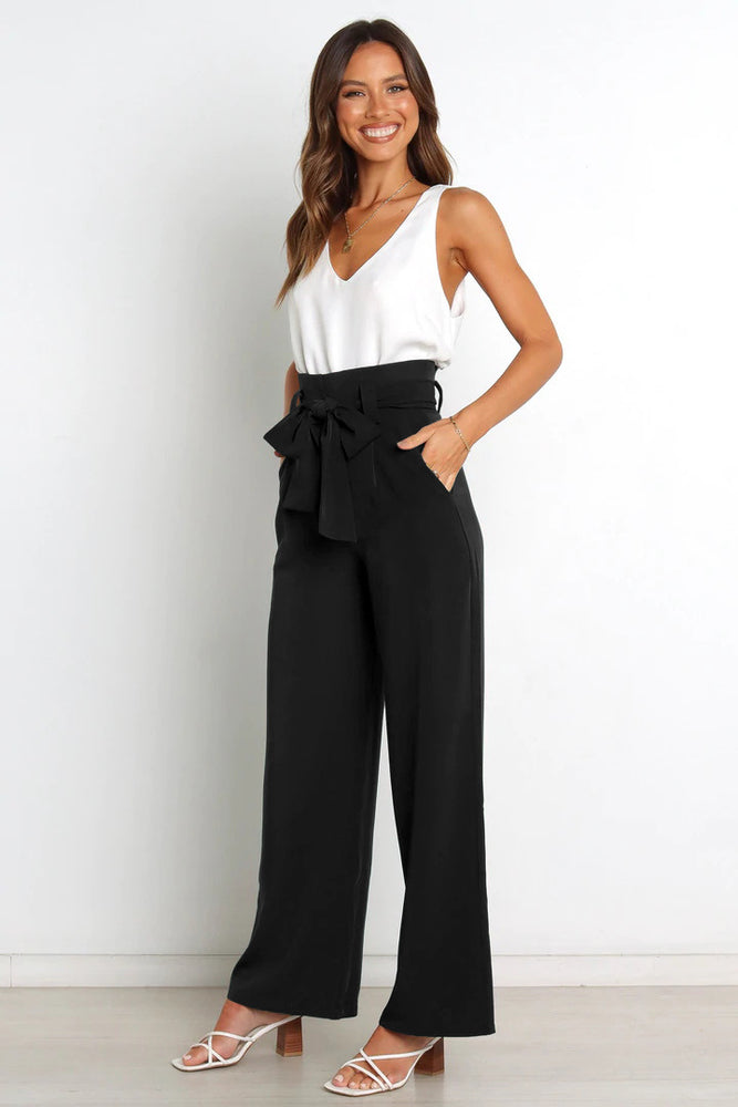 
                  
                    Fashion Workwear Women Dress Work Pant Casual All Matching Wide Leg Trousers Belt Commuting Pants Summer
                  
                