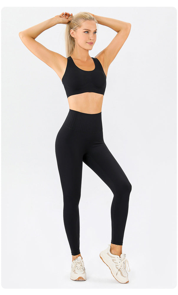 
                  
                    Seamless Fit Yoga Pants Nude Feel High Waist Belly Contracting No Embarrassment Line Hip Lifting Fitness Sports Pants
                  
                