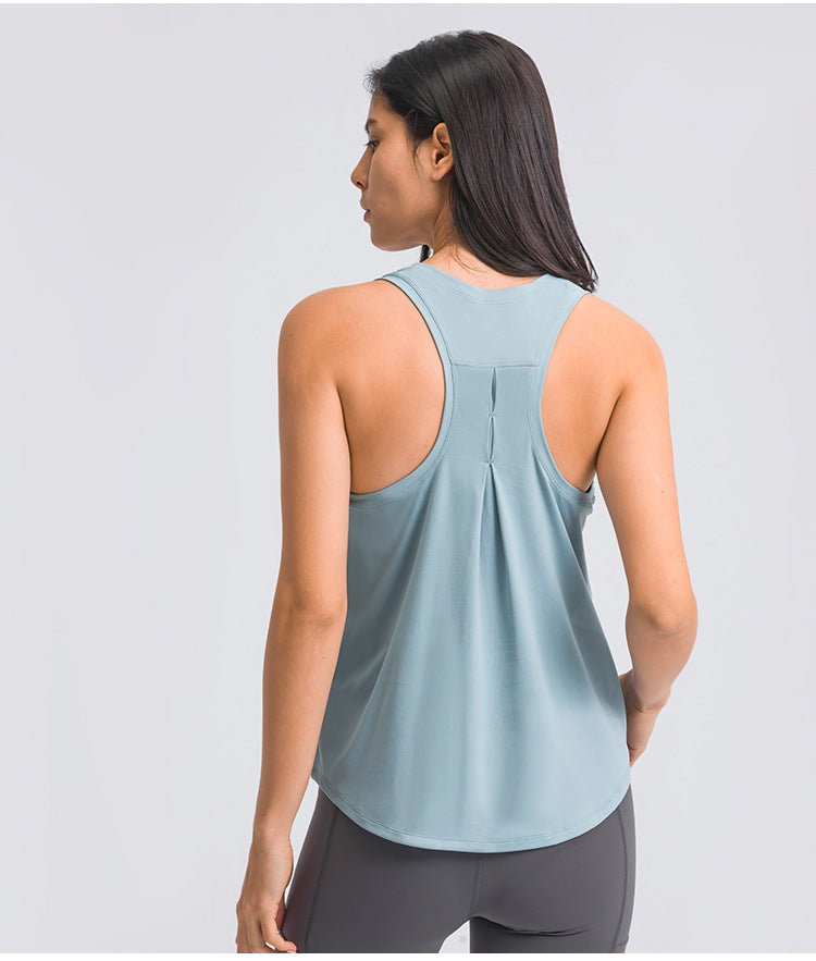 
                  
                    Arrival Simple H Shaped Beauty Back Sports Vest Loose Breathable Stretch Skin Friendly Nude Feel Yoga Clothes
                  
                
