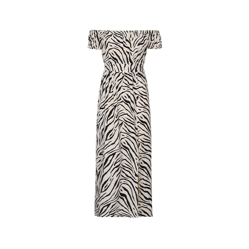 
                  
                    Summer Women Animal Pattern off Neck Dress
                  
                