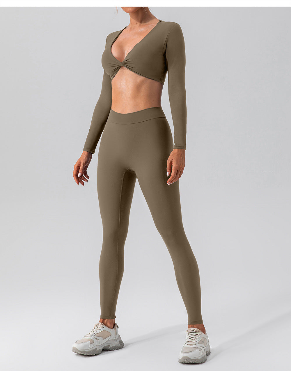 
                  
                    Sexy Tight Long Sleeve Yoga Wear Outdoor Quick Drying Sports T Blood Running Nude Feel Workout Clothes Top
                  
                