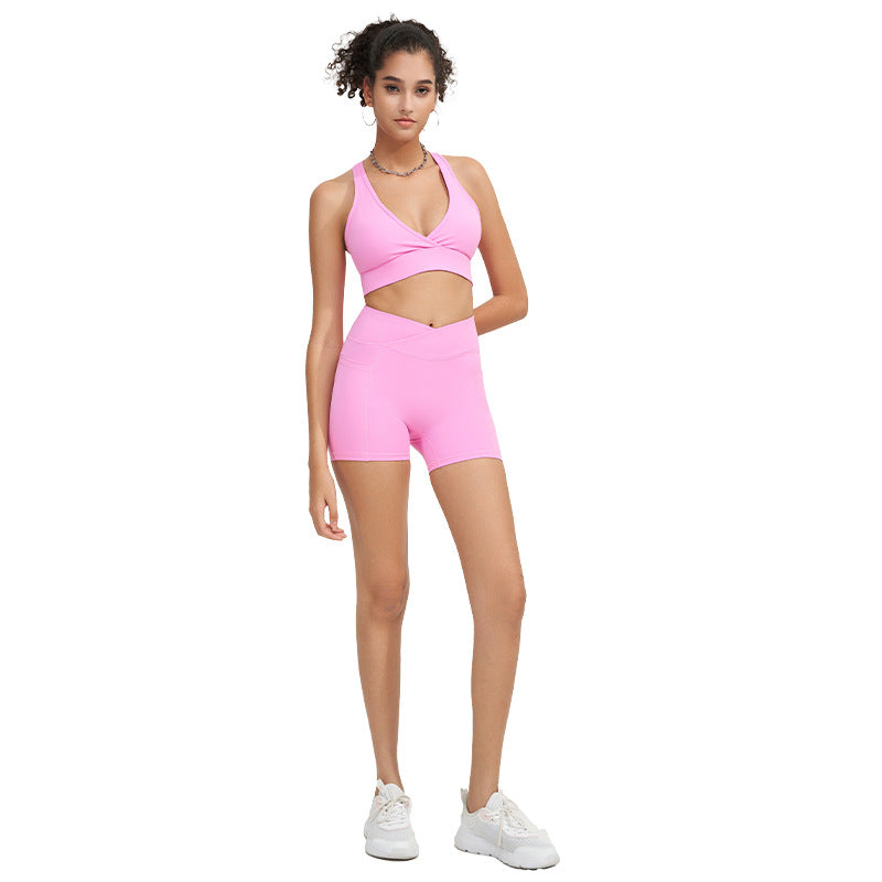 
                  
                    Shaped Beautiful Vest Sports Underwear Nude Feel High Waist Hip Lift Running Trousers Fitness Yoga Wear Suit
                  
                