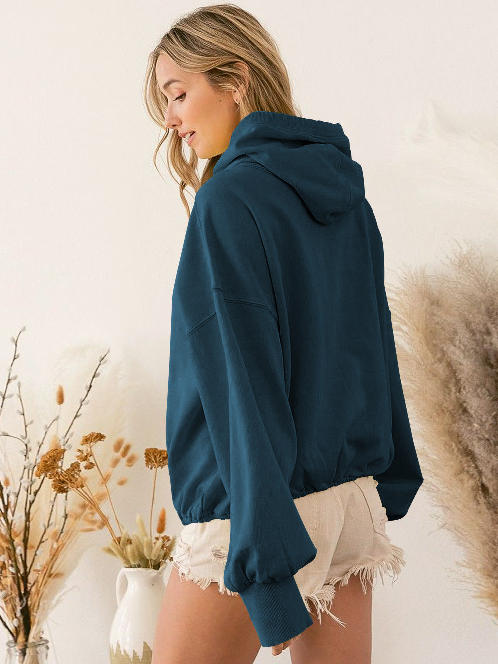 
                  
                    Hooded Sweater Women Clothing Tide Brand Sports Hoodie Zipper Drawstring Long Sleeve Top
                  
                