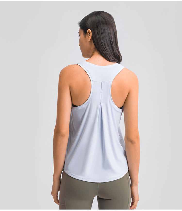 
                  
                    Arrival Simple H Shaped Beauty Back Sports Vest Loose Breathable Stretch Skin Friendly Nude Feel Yoga Clothes
                  
                