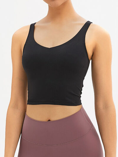 
                  
                    Scoop Neck Wide Strap Active Tank
                  
                