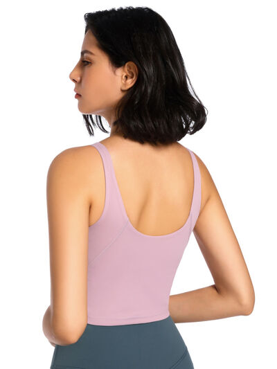 
                  
                    Scoop Neck Wide Strap Active Tank
                  
                