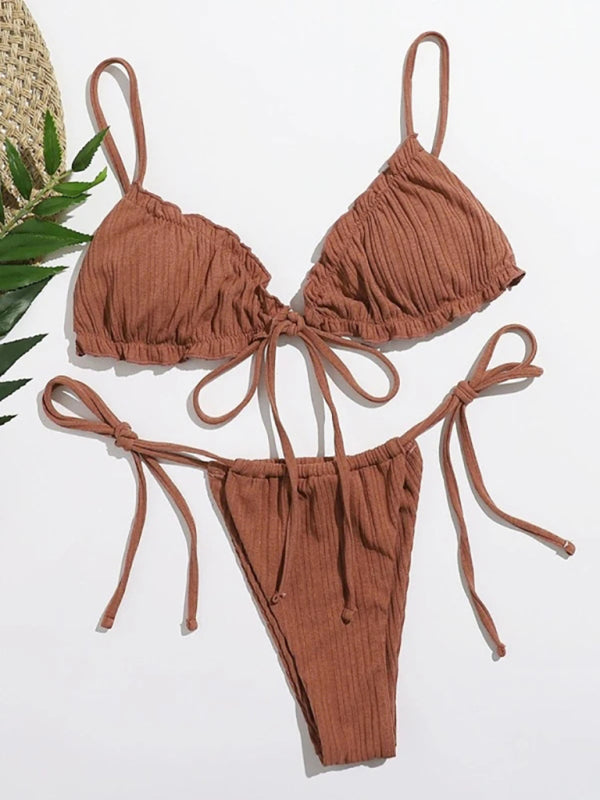 
                  
                    Women's two-piece sexy strappy bikini swimsuit
                  
                
